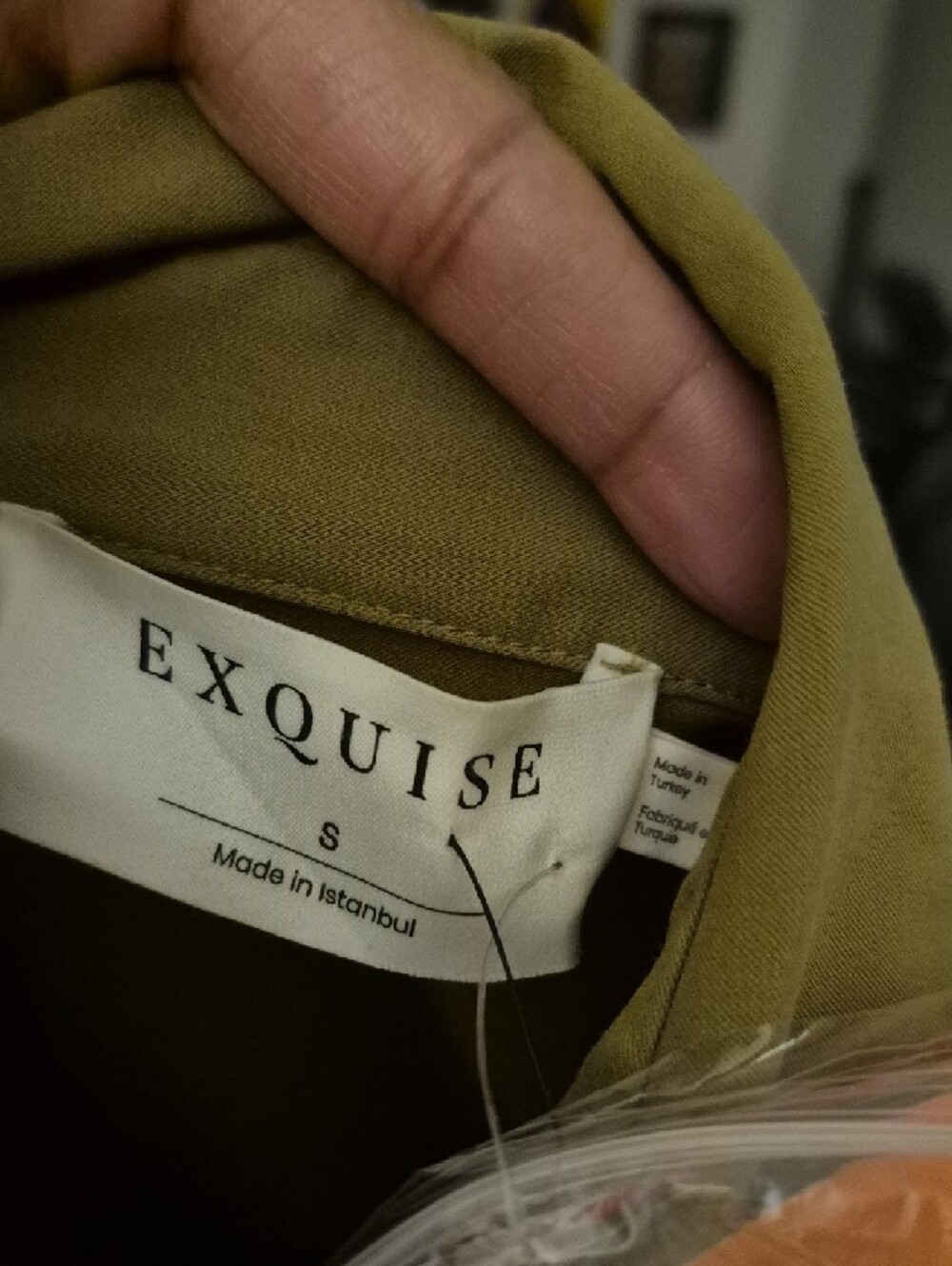 Exquise Olive Button-Front Maxi Dress with Puff Sleeves - Picture 7 of 10
